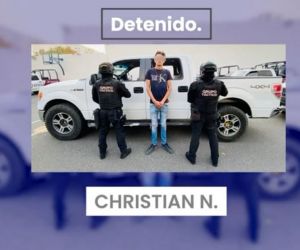 Persecución en Amozoc deriva en detención de Christian N., quien estaba en posesión de una camioneta robada y con placas sobrepuestas